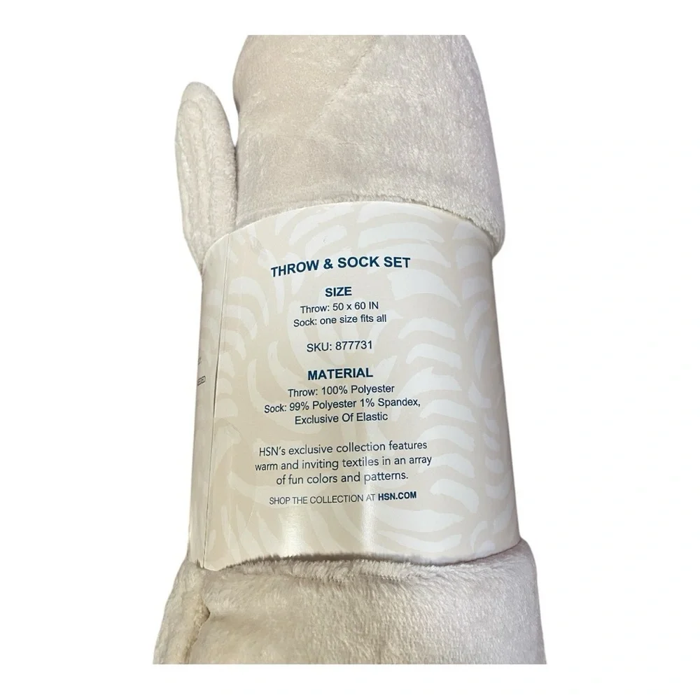 Warm & Cozy Plush Throw & Sock Set